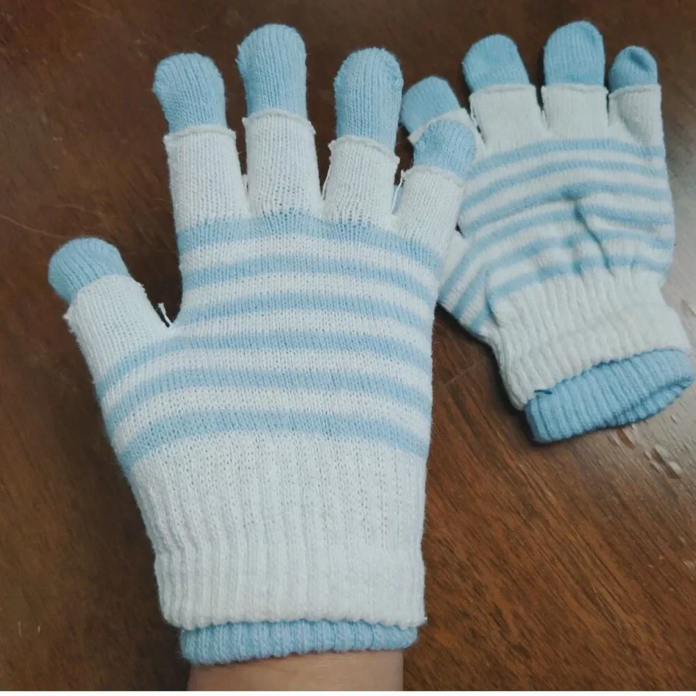 Womens Dual Hand Gloves  Detachable Fingerless NWOT